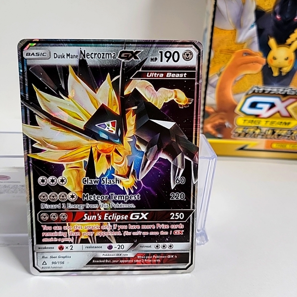 2018 pokemon sun & moon ultra prism dusk mane necrozma GX #90 NM